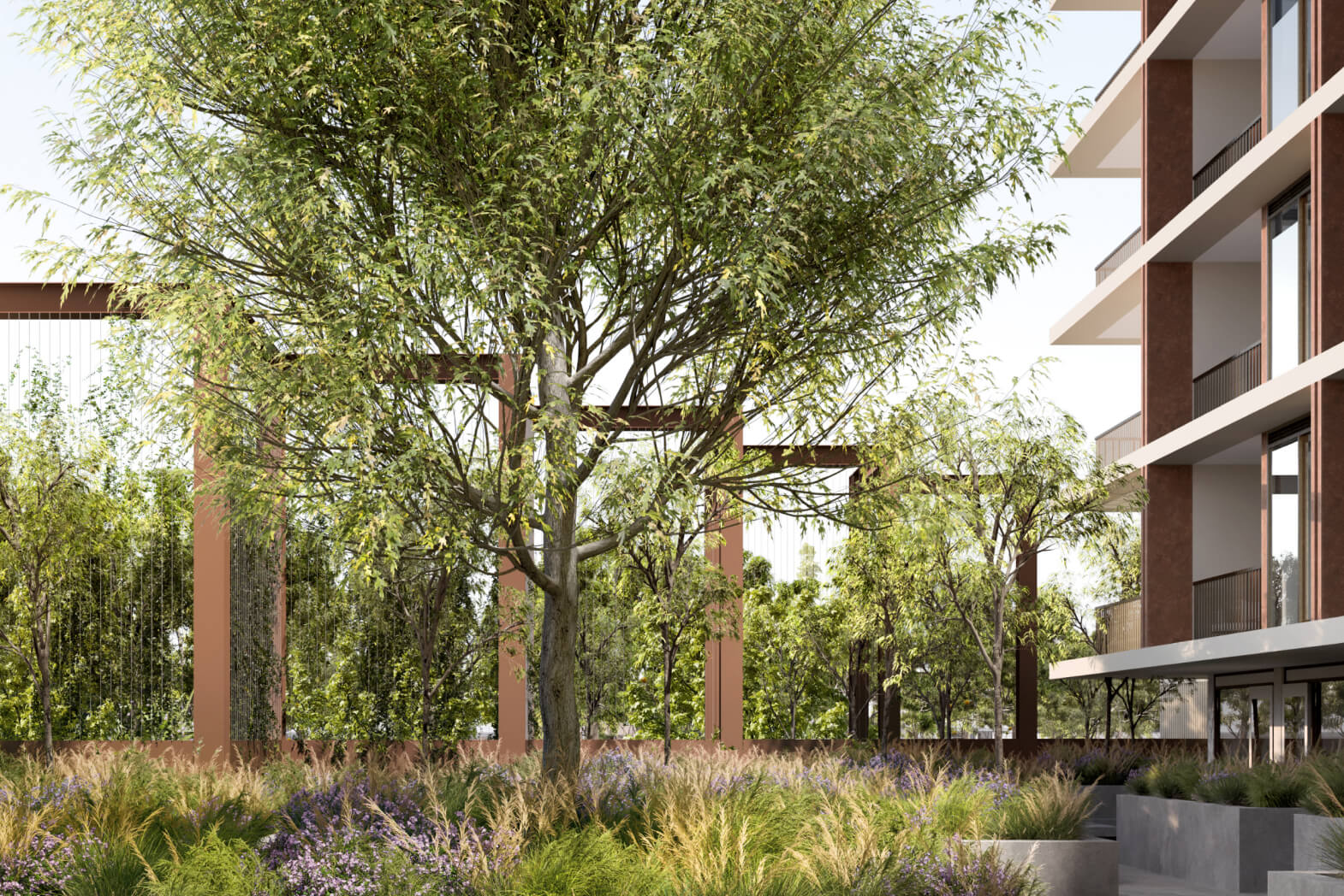Courtyard. Artist’s impression.