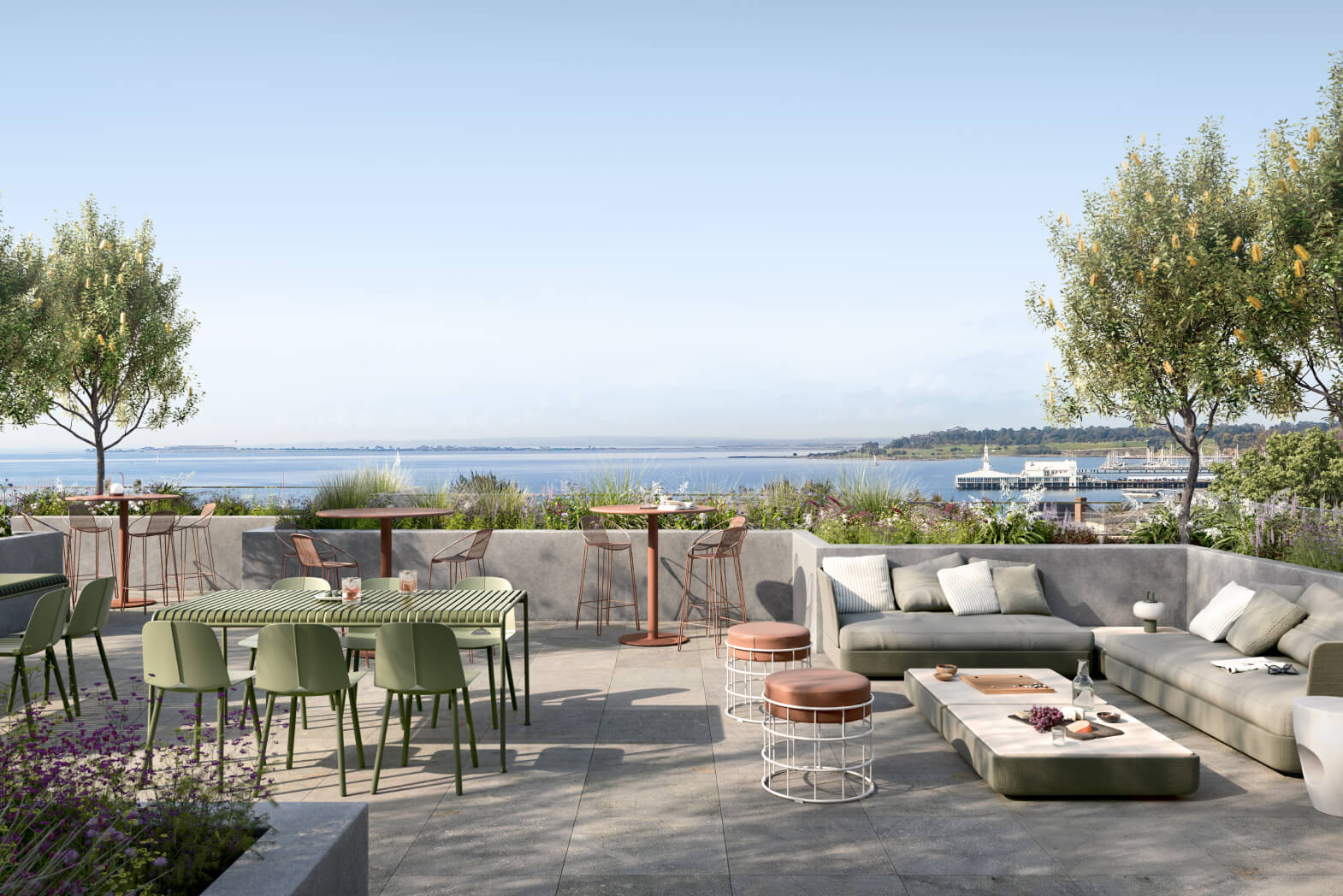 Rooftop area. Artist’s impression.